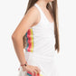 Girl's Prisma Stripe Tennis Tank Rainbow Apparel Lucky In Love