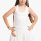 Girl's Prisma Stripe Tennis Tank Rainbow Apparel Lucky In Love
