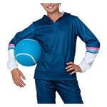 Girls` Good Vibes Fleece Tennis Hoodie Navy Apparel Lucky In Love