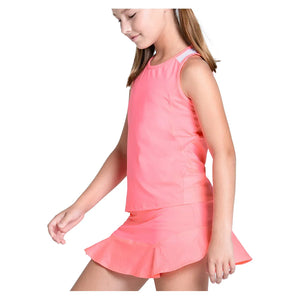 Girls` Shimmer Tennis Tank Flamingo Apparel Lucky In Love