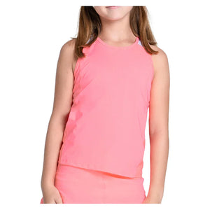 Girls` Shimmer Tennis Tank Flamingo Apparel Lucky In Love