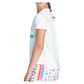 Girls` Retro Sunset Short Sleeve Tennis Top White Apparel Lucky In Love
