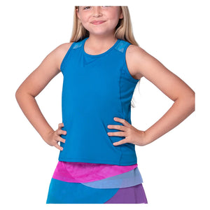 Girls` Volley Tennis Tank Electric Blue Apparel Lucky In Love