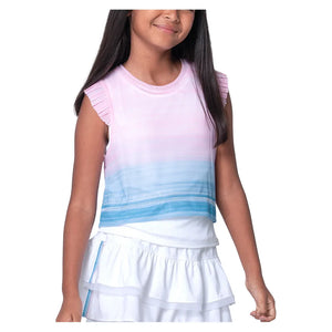 Girls` Linen Vision Tennis Tank Periwinkle Apparel Lucky In Love