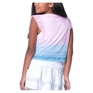 Girls` Linen Vision Tennis Tank Periwinkle Apparel Lucky In Love