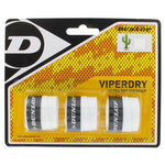 Viperdry White 3 Pack Ultra Dry Tennis Overgrip Accessories Dunlop