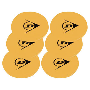 On-Court Tennis Spot Targets 6 Pack Yellow Dunlop