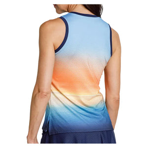Women`s Zeta Tennis Tank Sunset Shores Apparel Tail