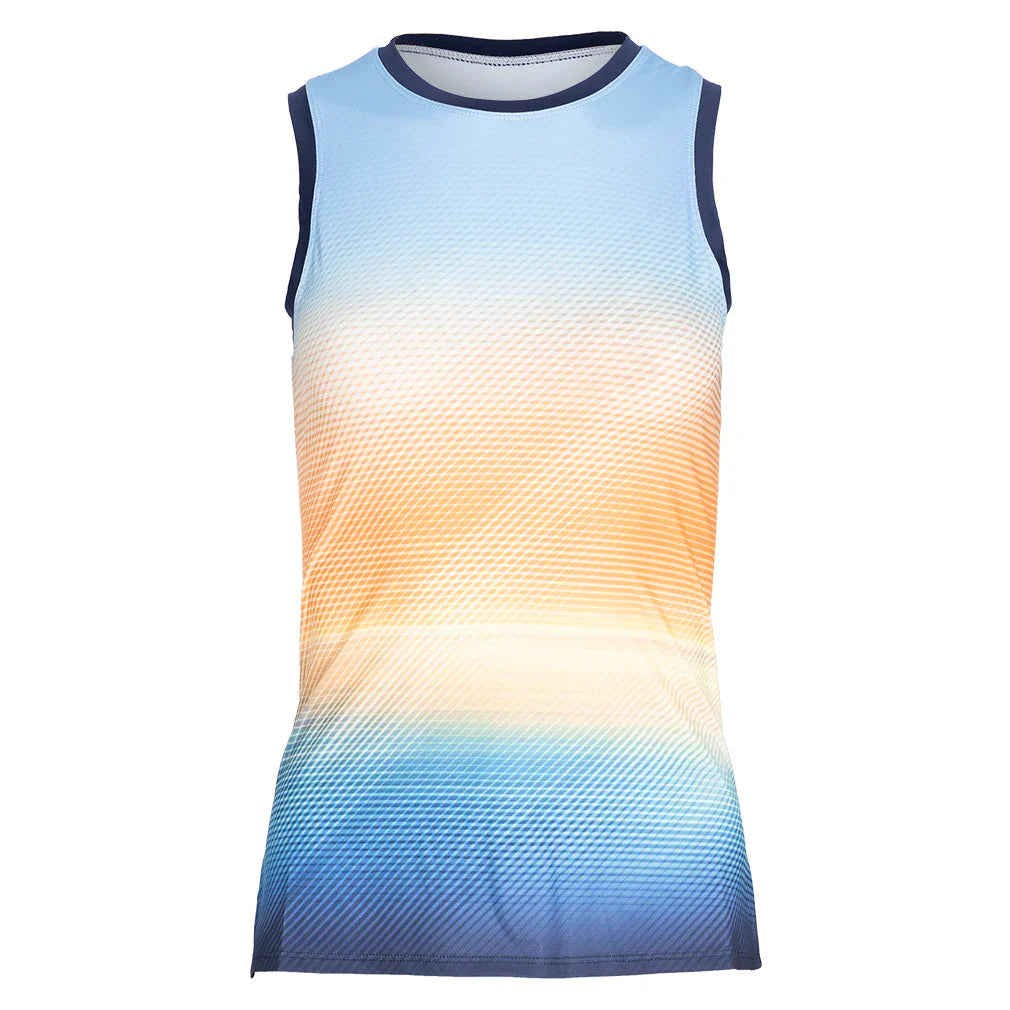 Women`s Zeta Tennis Tank Sunset Shores Apparel Tail