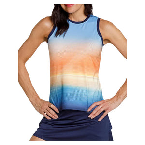 Women`s Zeta Tennis Tank Sunset Shores Apparel Tail