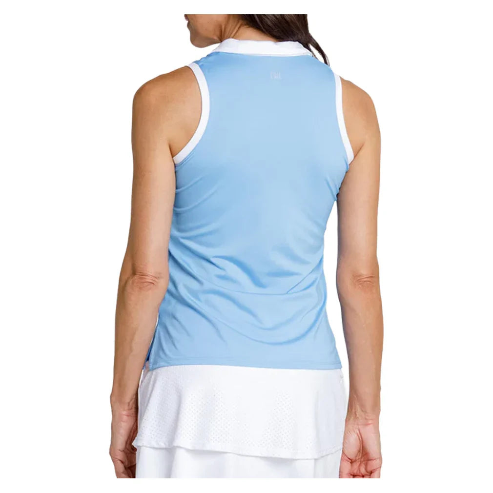 Women`s Camy Quarter Zip Tennis Tank Ocean Breeze Apparel Tail
