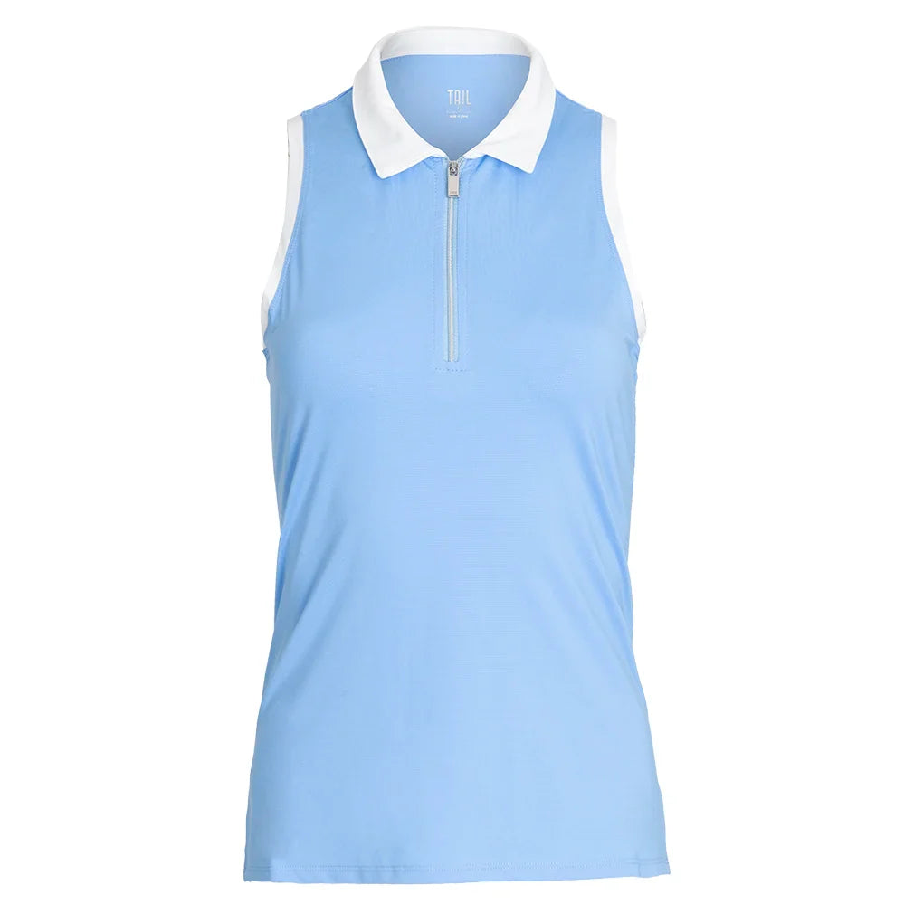 Women`s Camy Quarter Zip Tennis Tank Ocean Breeze Apparel Tail