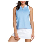 Women`s Camy Quarter Zip Tennis Tank Ocean Breeze Apparel Tail