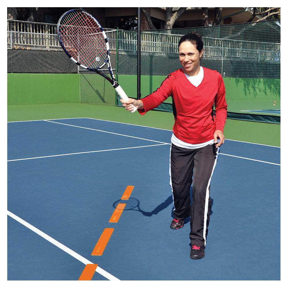 Long Lines 12 Piece Set Orange Training Equipment Oncourt Offcourt