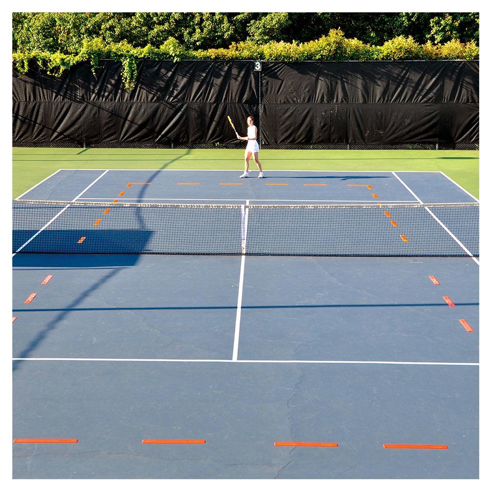 Long Lines 12 Piece Set Orange Training Equipment Oncourt Offcourt