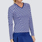 Women's Lilyrose Long Sleeve Tennis Top Mini Ellipse Apparel Tail