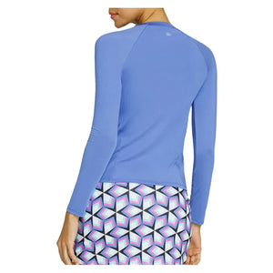 Women`s Fontana Long Sleeve Tennis Raglan Periwinkle Apparel Tail