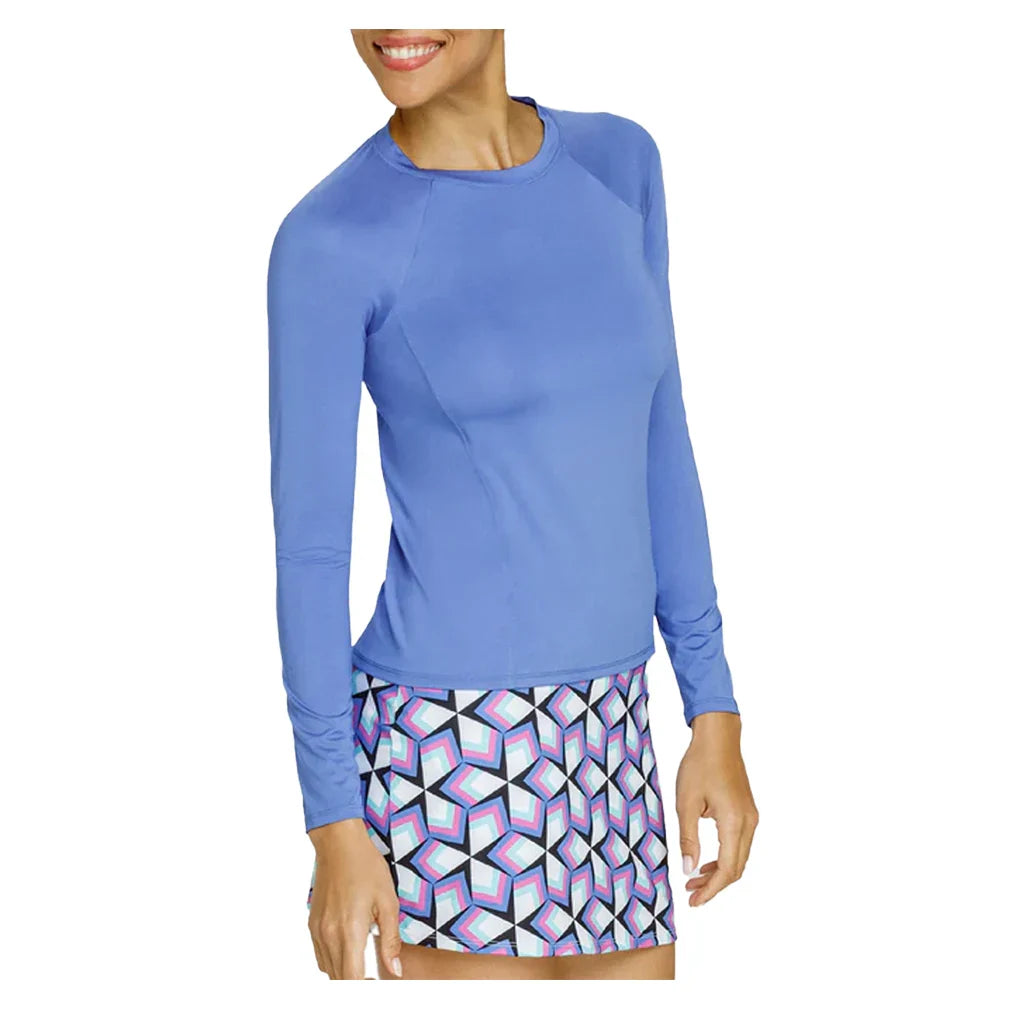 Women`s Fontana Long Sleeve Tennis Raglan Periwinkle Apparel Tail