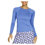 Women`s Fontana Long Sleeve Tennis Raglan Periwinkle Apparel Tail