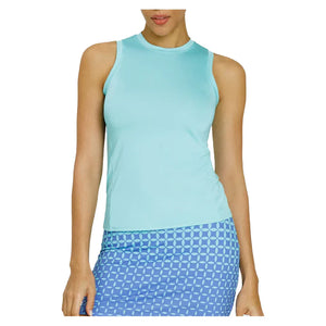 Women`s Yolie Tennis Tank Aqua Sky Apparel Tail