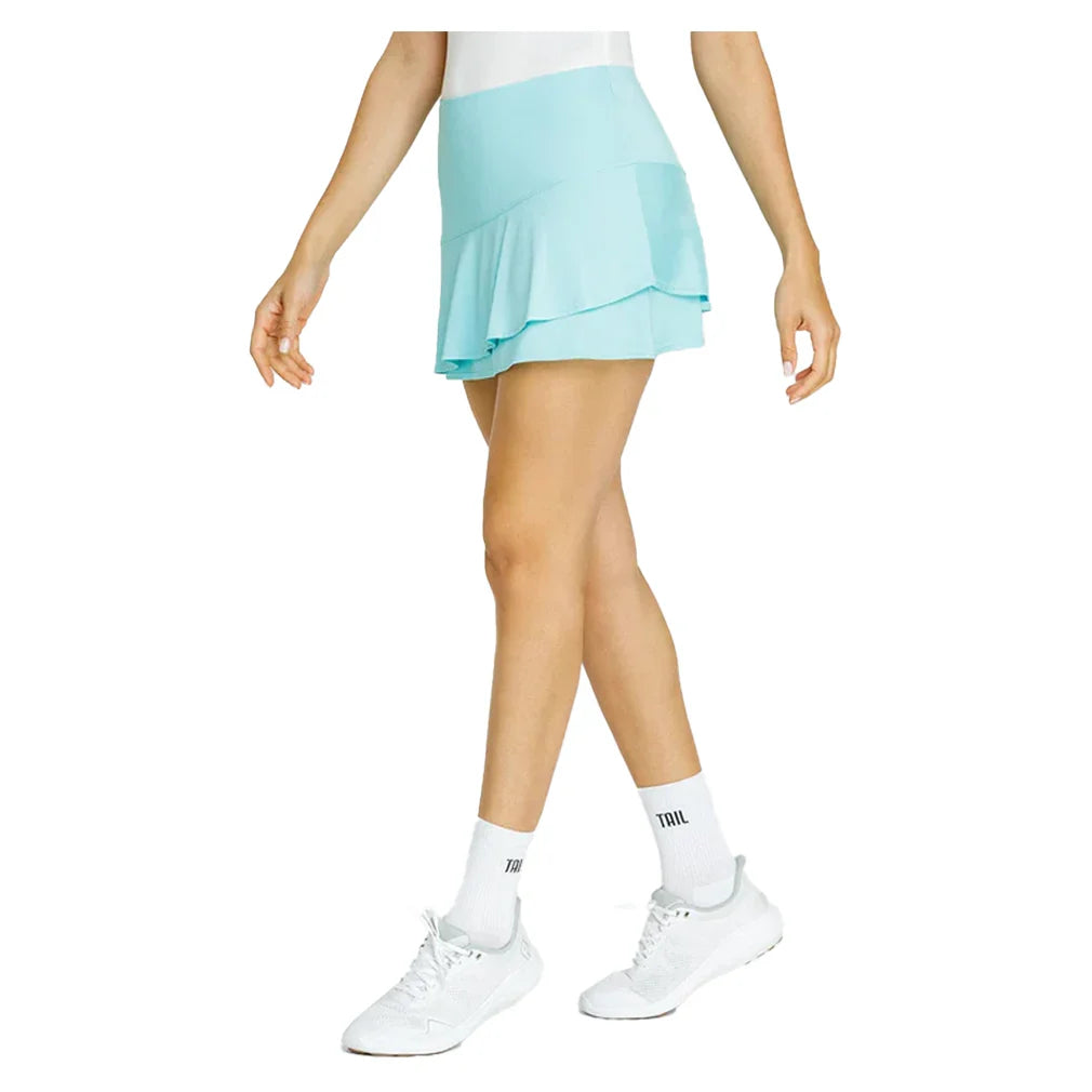 Women`s Solange 13.5 Inch Tennis Skort Aqua Sky Apparel Tail