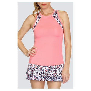 Women's Teagan Curved Hem Tennis Tank Strawberry Pink Apparel Tail