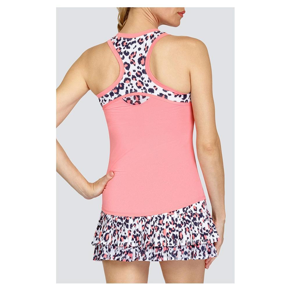 Women's Teagan Curved Hem Tennis Tank Strawberry Pink Apparel Tail