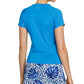Women's Eilish Shortsleeve Tennis Top Diva Blue Apparel Tail