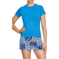 Women's Eilish Shortsleeve Tennis Top Diva Blue Apparel Tail