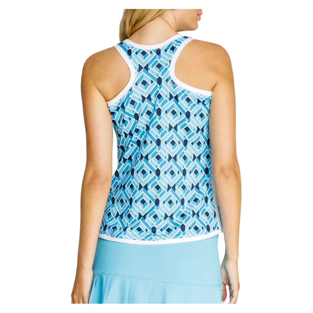 Women`s Chevy Racerback Tennis Tank Brick Maze Apparel Tail