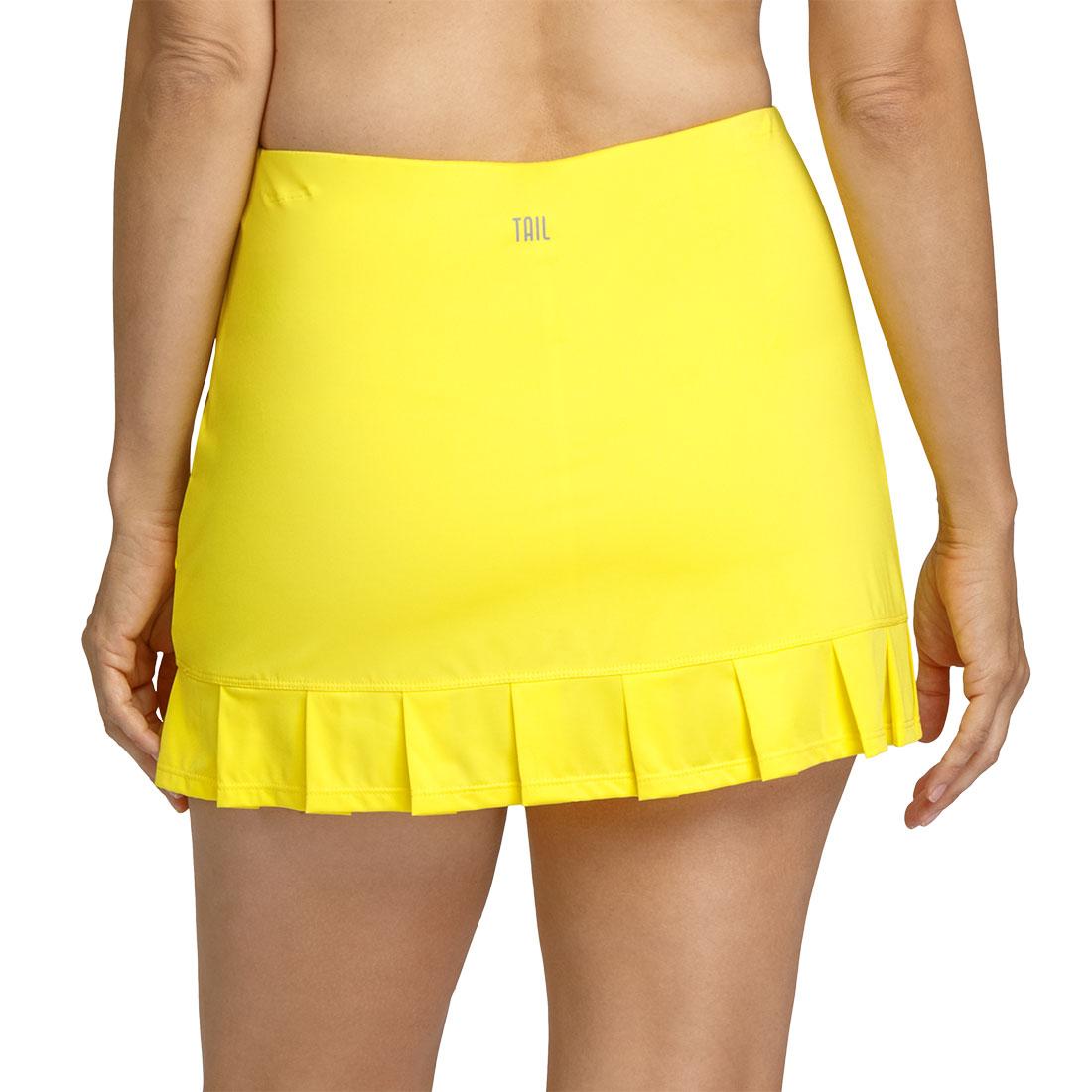 Women's Maple 13.5 Inch Tennis Skort Buttercup Apparel Tail