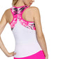 Women's Belissa Racerback Tennis Tank Tropical Palms Apparel Tail