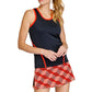 Women's Jinnie Scoop Neck Tennis Tank Paprika Apparel Tail
