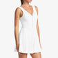 Women`s Endure Perforated Zip Tennis Dress White Apparel Thrive Societe