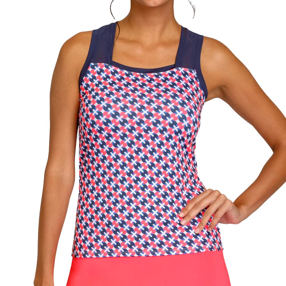 Women's Rumary Tennis Tank Star Geo Apparel Tail