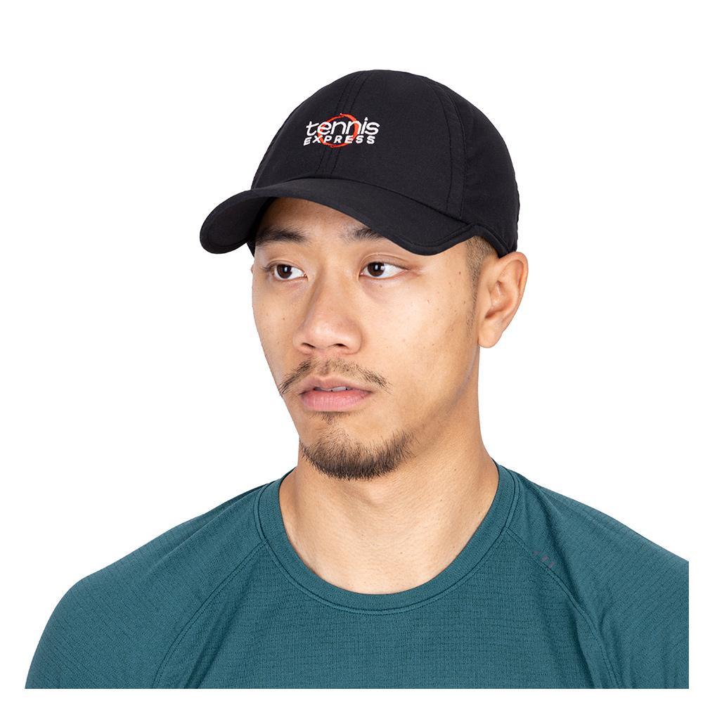 Unisex Featherlight Tennis Cap Black Tennis Express