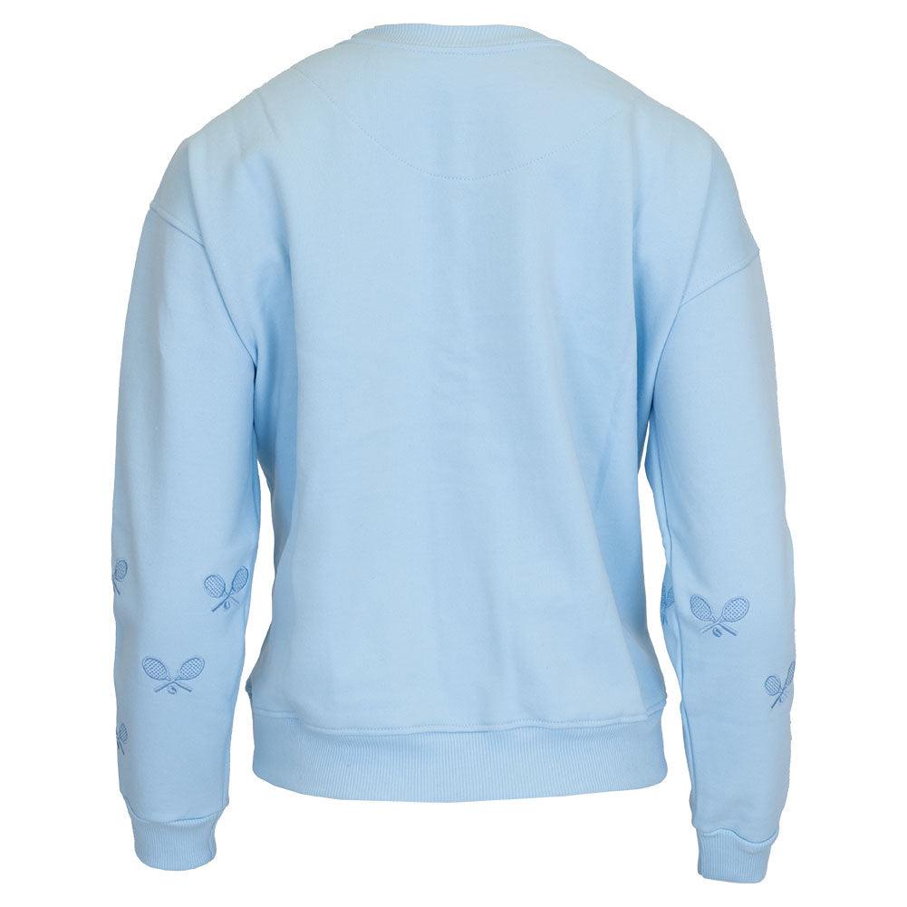 Women`s The Sleeves Tennis Sweatshirt Blue Apparel CourtLife