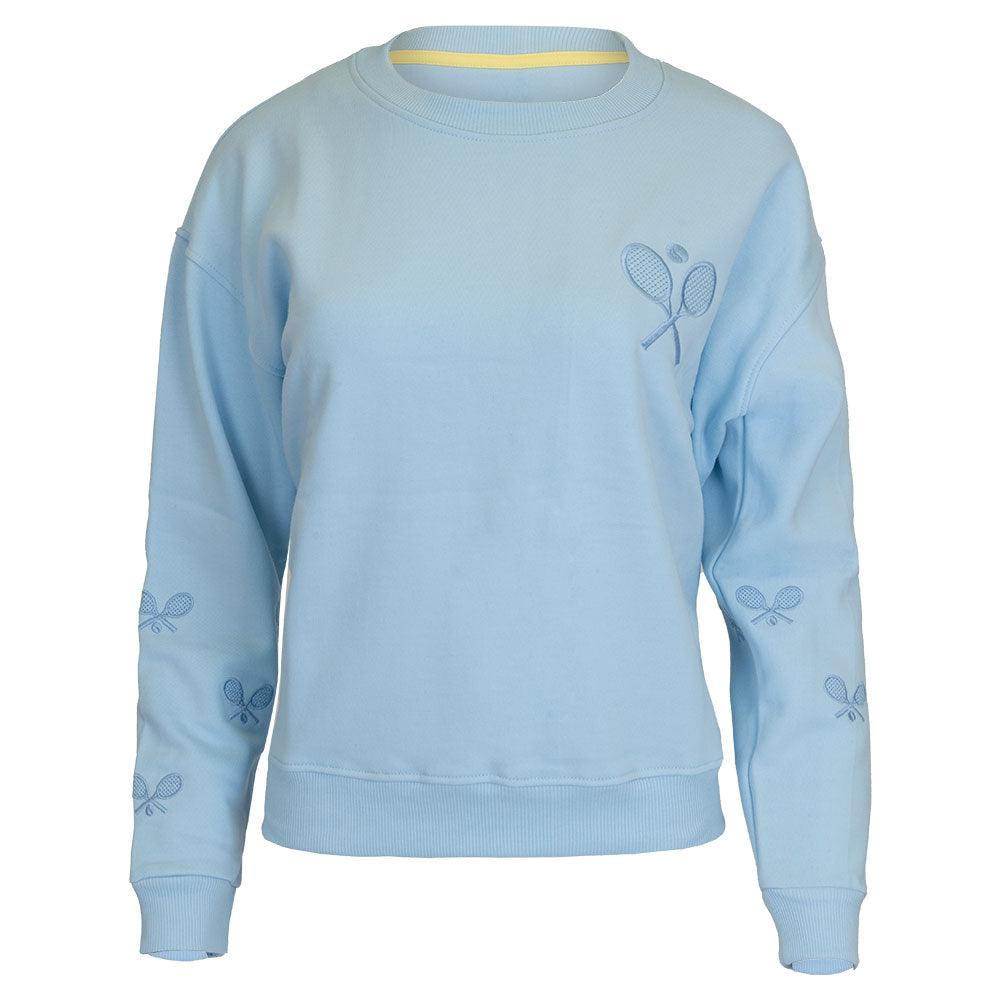 Women`s The Sleeves Tennis Sweatshirt Blue Apparel CourtLife