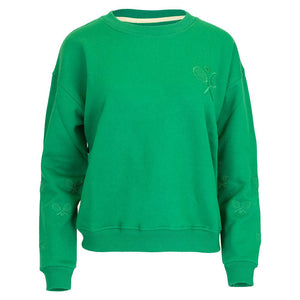 Women`s The Sleeves Tennis Sweatshirt Green Apparel CourtLife