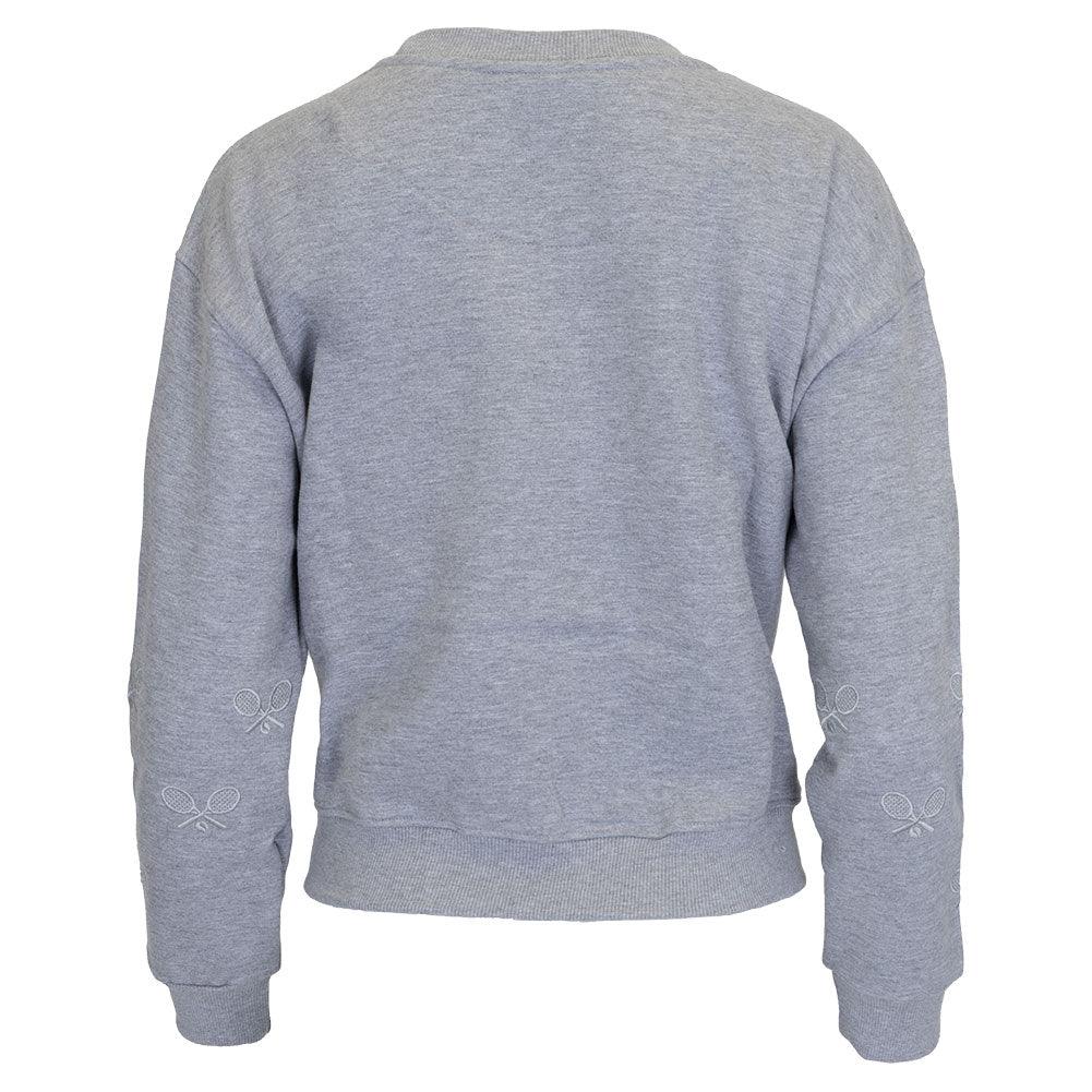 Women`s The Sleeves Tennis Sweatshirt Grey Apparel CourtLife