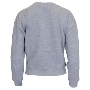 Women`s The Sleeves Tennis Sweatshirt Grey Apparel CourtLife