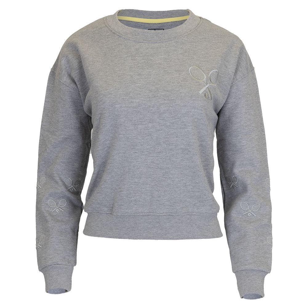 Women`s The Sleeves Tennis Sweatshirt Grey Apparel CourtLife