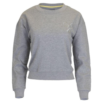 Women`s The Sleeves Tennis Sweatshirt Grey Apparel CourtLife
