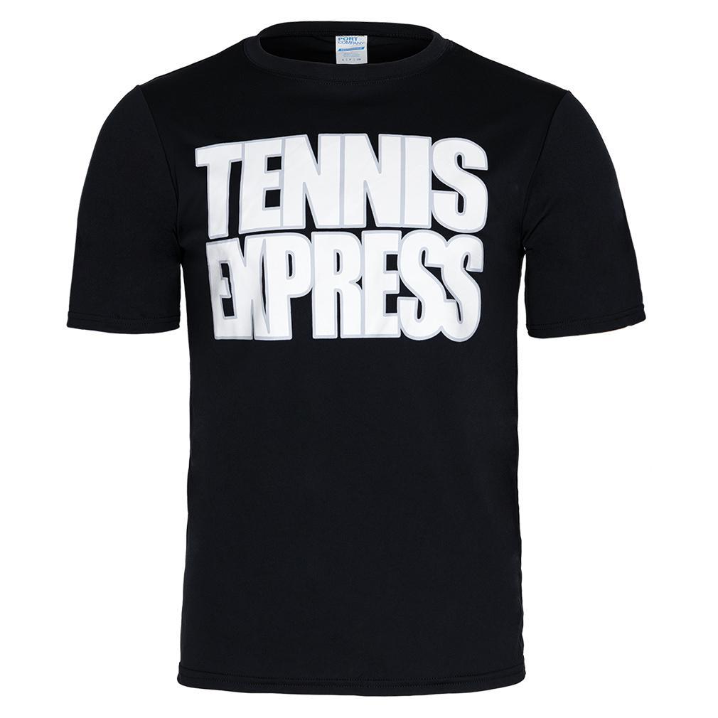 Unisex Tennis Express Performance Tee Black Apparel Tennis Express