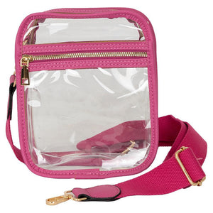 Clear Crossbody Bag Hot Pink Bags Mayvak
