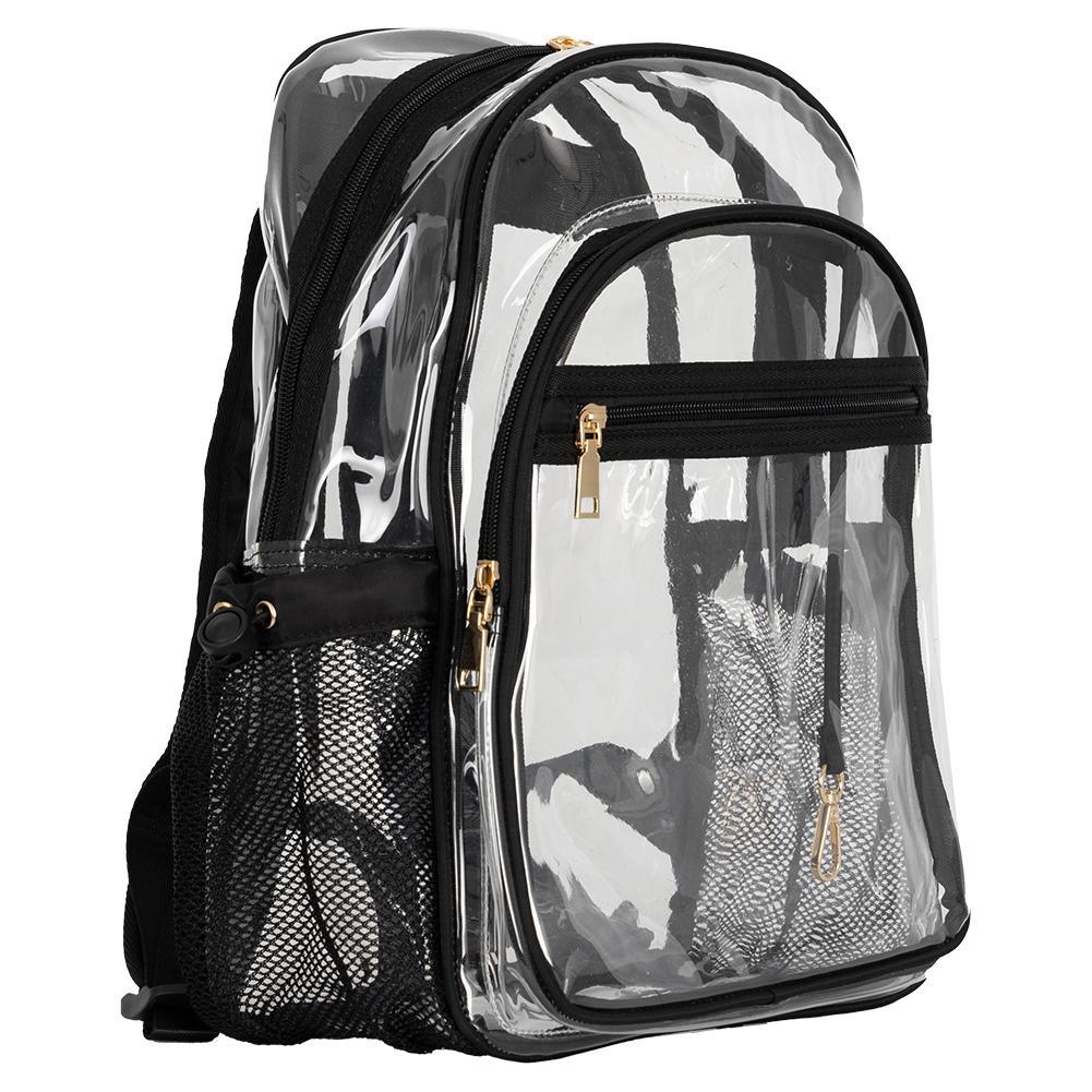 Clear Backpack Black Bags Mayvak