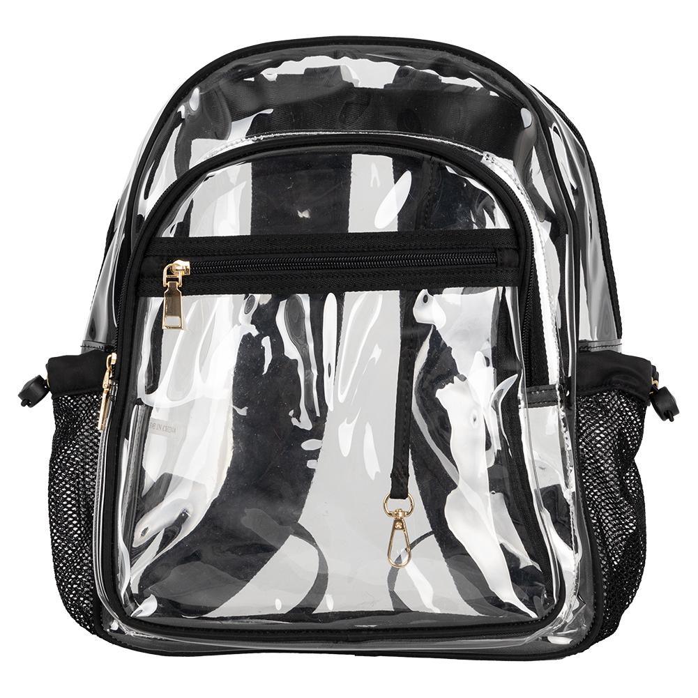 Clear Backpack Black Bags Mayvak