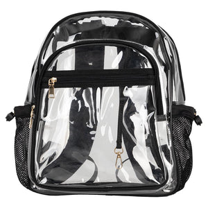 Clear Backpack Black Bags Mayvak