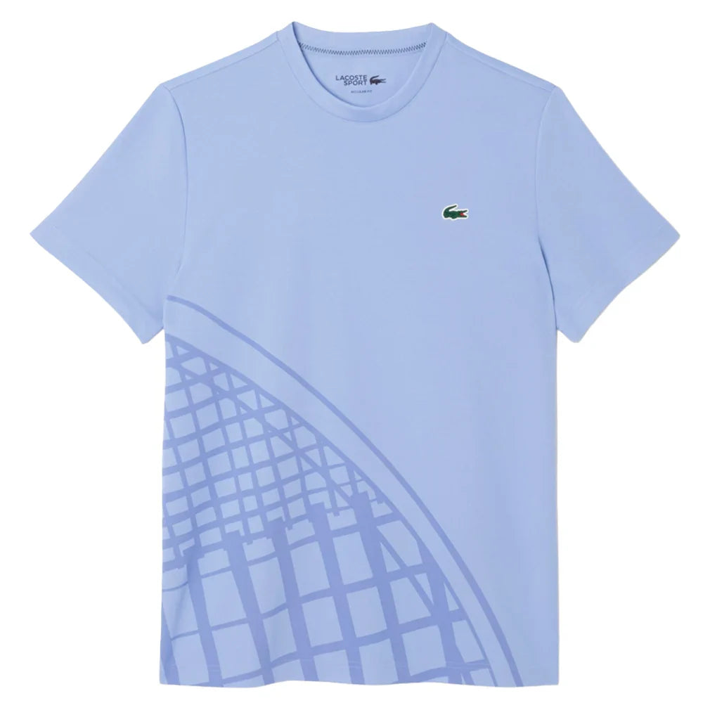 Men`s On Court Players Technical Tennis Top Delphinium Apparel Lacoste