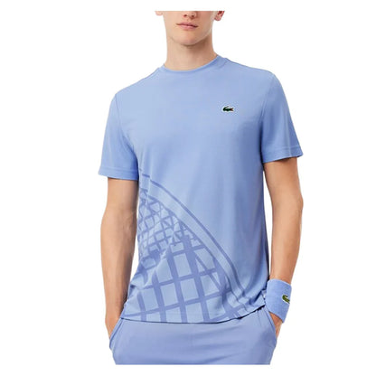 Men`s On Court Players Technical Tennis Top Delphinium Apparel Lacoste